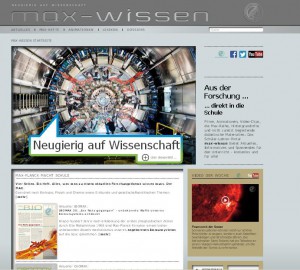 Screenshot www.max-wissen.de